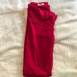 Red stretch pants - size 26